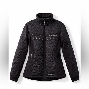 Descente Team Alberta Quilted Jacket Women’s M Black Ski Athletic Insulated
